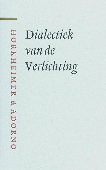 Dialectiek van de Verlichting / Grote klassieken, Boeken, Filosofie, Verzenden, Zo goed als nieuw, M. Horkheimer