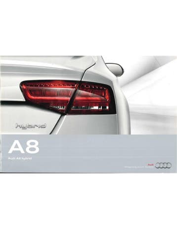 2011 AUDI A8 HYBRID BROCHURE NEDERLANDS, Ophalen of Verzenden