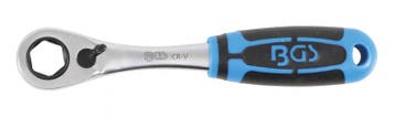 Bgs Technic Doorsteek-ratelsleutel 13 mm zeskant, Verzenden, Nieuw