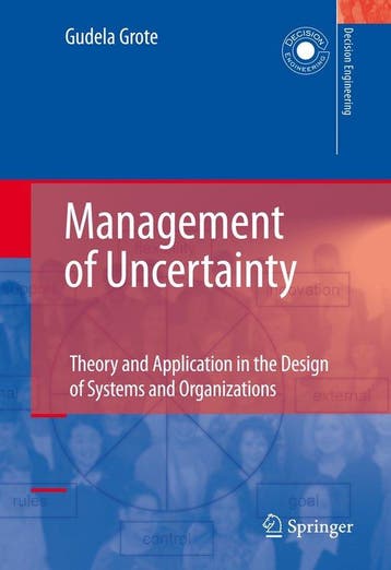 Management of Uncertainty 9781848823723 Gudela Grote, Boeken, Verzenden, Gelezen, Gudela Grote