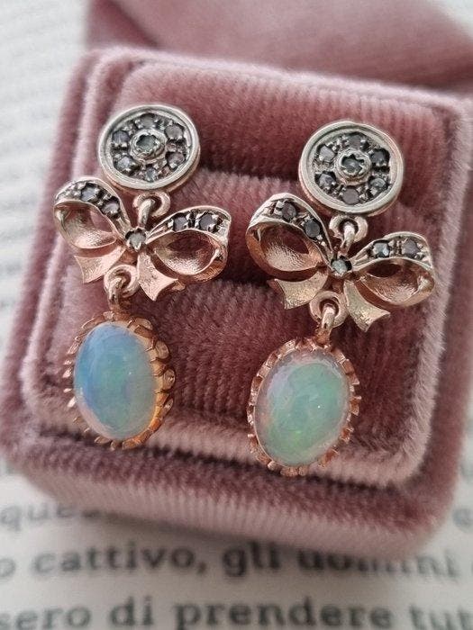Sans prix de réserve - Boucles doreilles - 9 carats Argent,, Bijoux, Sacs & Beauté, Boucles d'oreilles