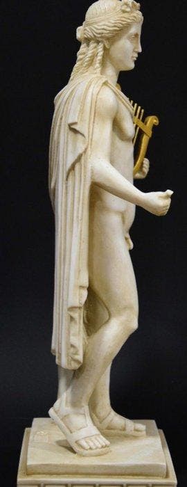 Sculpture, Dio Apollo - 60 cm - Pierre de fonte
