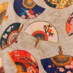AA046 - Oosterse stof - Traditionele Japanse waaieren -