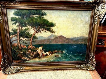 Léon Printemps (1871-1945) - Bagnanti allIsola di San
