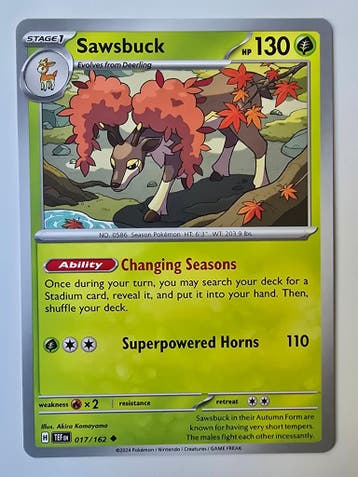 SAWSBUCK (TEMPORAL FORCES 017/162) (TRADING CARD)