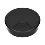 Zwarte Plastic Bureau Kabeldoorvoer 80mm - 49.80.022 [2, Doe-het-zelf en Bouw, Verzenden, Nieuw