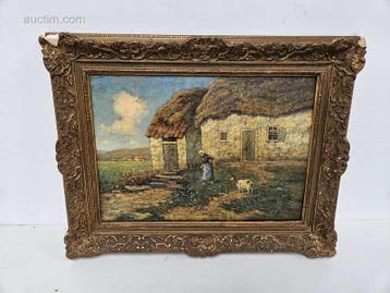 schilderij Gerard Carel Lodewijk Windt Vrouw met...