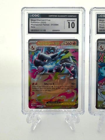 Pokémon - 2 Graded card - Mega Charizard X ex & Mega, Nieuw