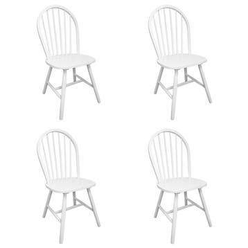 4 Eetkamerstoelen wit | 63% korting | Retour deal, Gebruikt, Verzenden, Wit, Vier