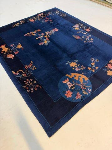Tapis chinois ancien noué à la main – Art déco - Tapis - 290, Maison & Meubles