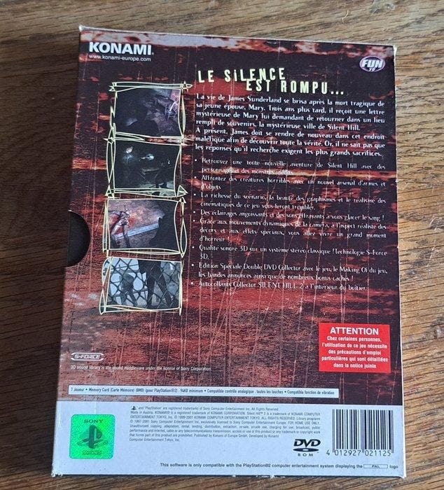 Sony, Konami - Playstation 2 (PS2) - Silent Hill 2 boitier, Games en Spelcomputers, Spelcomputers | Overige Accessoires