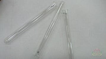 Reageerbuisjes test tube glas 2 gaatjes 20 cm ø2 set 12