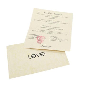 Cartier - Armband - Love - 18 karaat Witgoud - 2 Diamanten, Handtassen en Accessoires, Armbanden, Nieuw