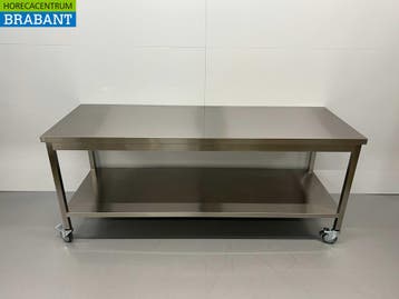 HCB Table de travail mobile en acier inoxydable Table sur, Verzenden