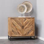 Dressoir Mangohout Sabia 100 cm, Huis en Inrichting, Kasten | Dressoirs, Verzenden, Nieuw, Overige houtsoorten, Industriële meubels