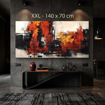 Monika Spiewak - Abstract - Oil Painting Stretched On The, Antiek en Kunst