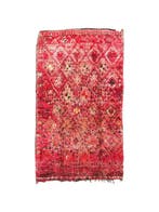 Vintage rood Marokkaans Boujad tapijt 170x320 cm –, Huis en Inrichting, Nieuw