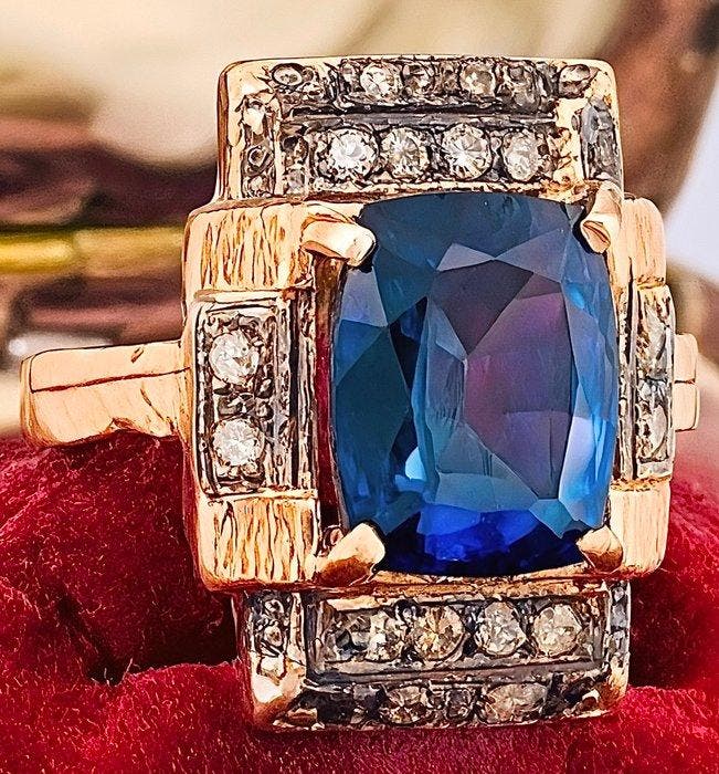 Sans prix de réserve - Bague - 9 carats Or rose, Argent, Bijoux, Sacs & Beauté, Bagues