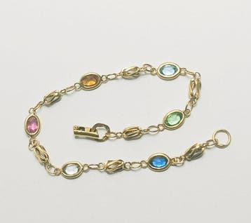 Armband - 18 karaat Geel goud - 4,2 g - 19,5 cm, Bijoux, Sacs & Beauté