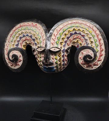 Magnifique casque - Yoruba - Nigeria (Sans prix de réserve), Antiquités & Art