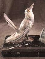 Sculpturale Art Deco - Encrier - Métal, Marbre, Antiquités & Art
