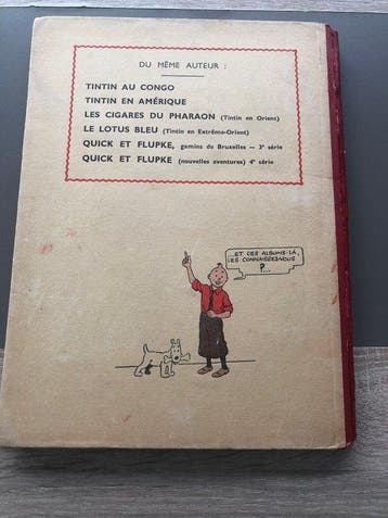 Tintin T6 - LOreille Cassée N&B ( A2 - 15e Mille) - C - 1