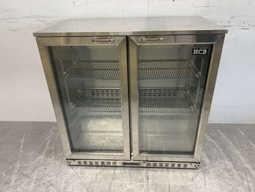 Acier inoxydable Backbar Bar Cooler Portes vitrées pliantes, Verzenden