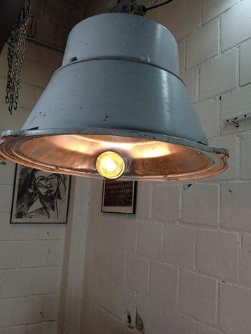 Plafondlamp - Vintage industriële hanglamp - Metaal,
