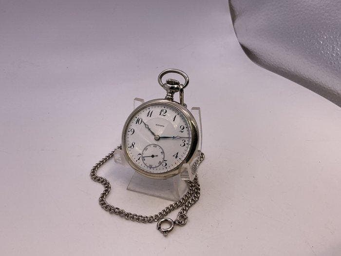 Singer . Ancora . Metallo . Micrometrica . 1930 . Con catena, Bijoux, Sacs & Beauté, Montres | Hommes