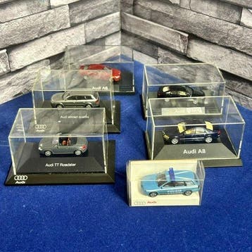 Audi 1:87 - Modelauto (6) - Lotto 6 modellini scala 1:87