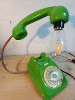Tafellamp - Plastic, Koper, Metaal - Draaitelefoon uit de, Antiek en Kunst
