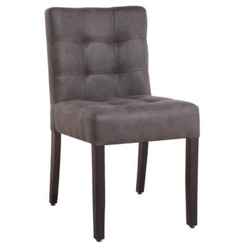 Stoel | DEX | Microvezel/Hout | Anthracite | Wengé Poten |, Verzenden