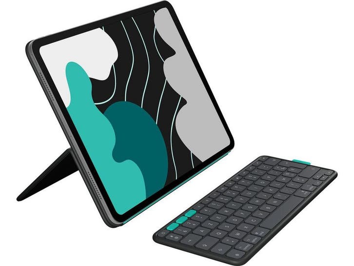 Logitech 920-013383 - Flip Folio - Toetsenbordcase iPad, Computers en Software, Tablet-hoezen, Zo goed als nieuw, Verzenden