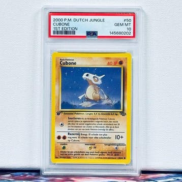 Pokémon Graded card - CUBONE #50 1ST EDITION - Pokémon - PSA