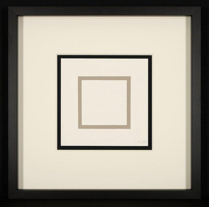 Sol Lewitt (1928-2007) - Five Geometric Figures in Five, Antiquités & Art, Antiquités | Autres Antiquités