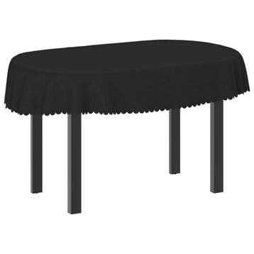vidaXL Tafelkleed Ovaal Donkergrijs 160 x 220 cm, Huis en Inrichting, Verzenden, Nieuw
