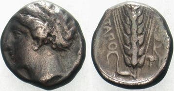 Didrachme (stater) 5 -4 Jahrhundert v Chr Lucania, Postzegels en Munten, Munten en Bankbiljetten | Verzamelingen, Verzenden