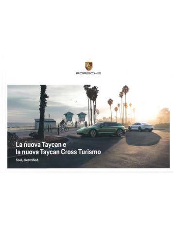 2021 PORSCHE TAYCAN & TAYCAN CROSS TURISMO BROCHURE ITALIA.., Ophalen of Verzenden, Nieuw