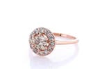 Zonder minimumprijs - Ring - 14 karaat Roségoud - 0.82ct.