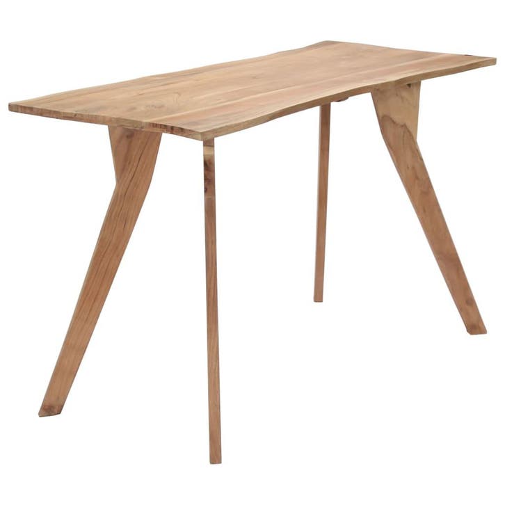 vidaXL Eettafel 120x58x76 cm massief acaciahout, Maison & Meubles, Tables | Tables à manger, Envoi