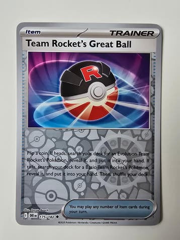 TEAM ROCKETS GREAT BALL (DESTINED RIVALS 175/182) (REVERSE, Gebruikt