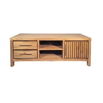 Nepal tv-dressoir (nieuw, outlet), Nieuw, Teakhout