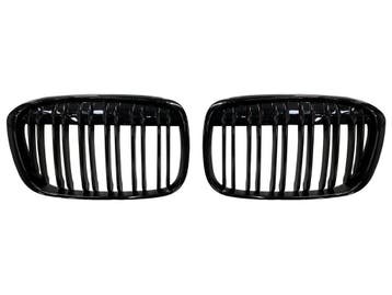 Dubbelspijls Nieren Grill Set Glans Zwart BMW X1 F48 B2413, Nieuw, Voor, BMW