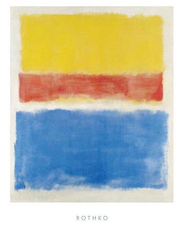 Mark Rothko - “Untitled (Yellow-Red and Blue)”. - 80 x 60