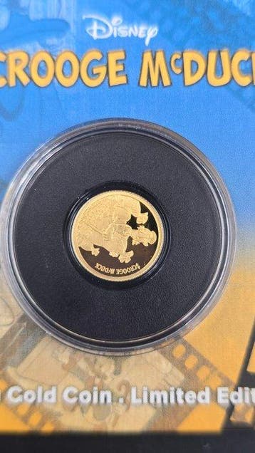 Moneta Disney 2$ 2016 Scrooge McDuck Beperkte oplage, Verzamelen, Nieuw
