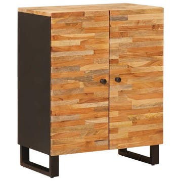 vidaXL Opslag Dressoir 60 x 33 x 75 cm Massief Mango Hout, Huis en Inrichting, Verzenden, Nieuw