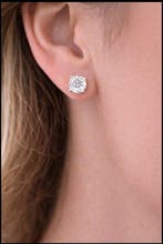 Oorbellen - 18 karaat Witgoud - 2.20ct. tw. Diamant, Handtassen en Accessoires, Oorbellen, Nieuw