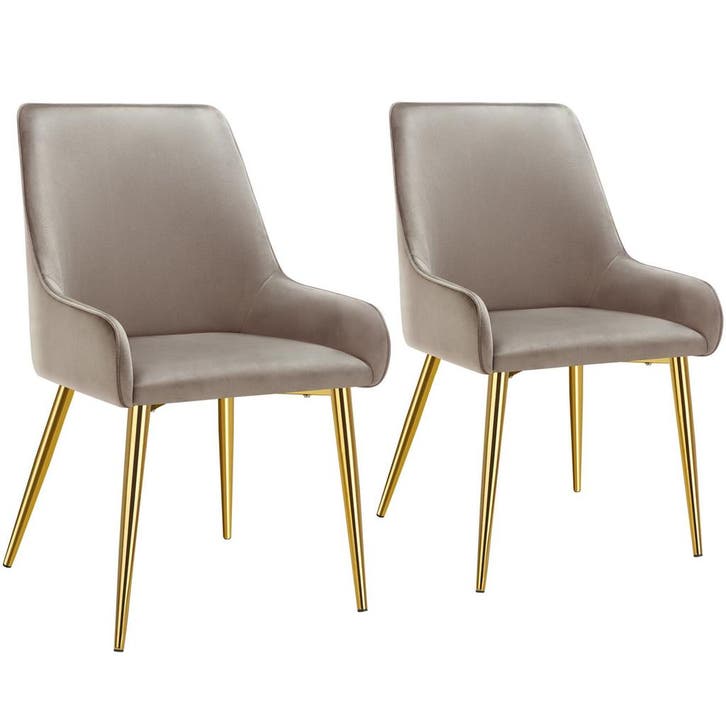 tectake Eetkamerstoel Avane, fluweeloptiek, draagkracht 120, Huis en Inrichting, Stoelen, Verzenden