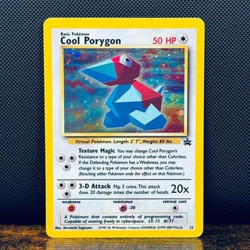 Pokémon Card - Cool Porygon Holo 15 – Pokémon, Nieuw