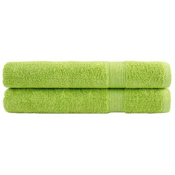 vidaXL Saunadoeken SOLUND 2 st 600 g/m² 80x200 cm appelgroen, Verzenden, Nieuw
